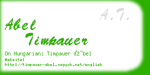 abel timpauer business card